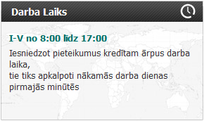 Atraiskredits.lv darba laiks