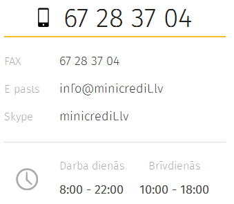 Minicredit kontakti
