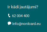 Nordcard kontakti
